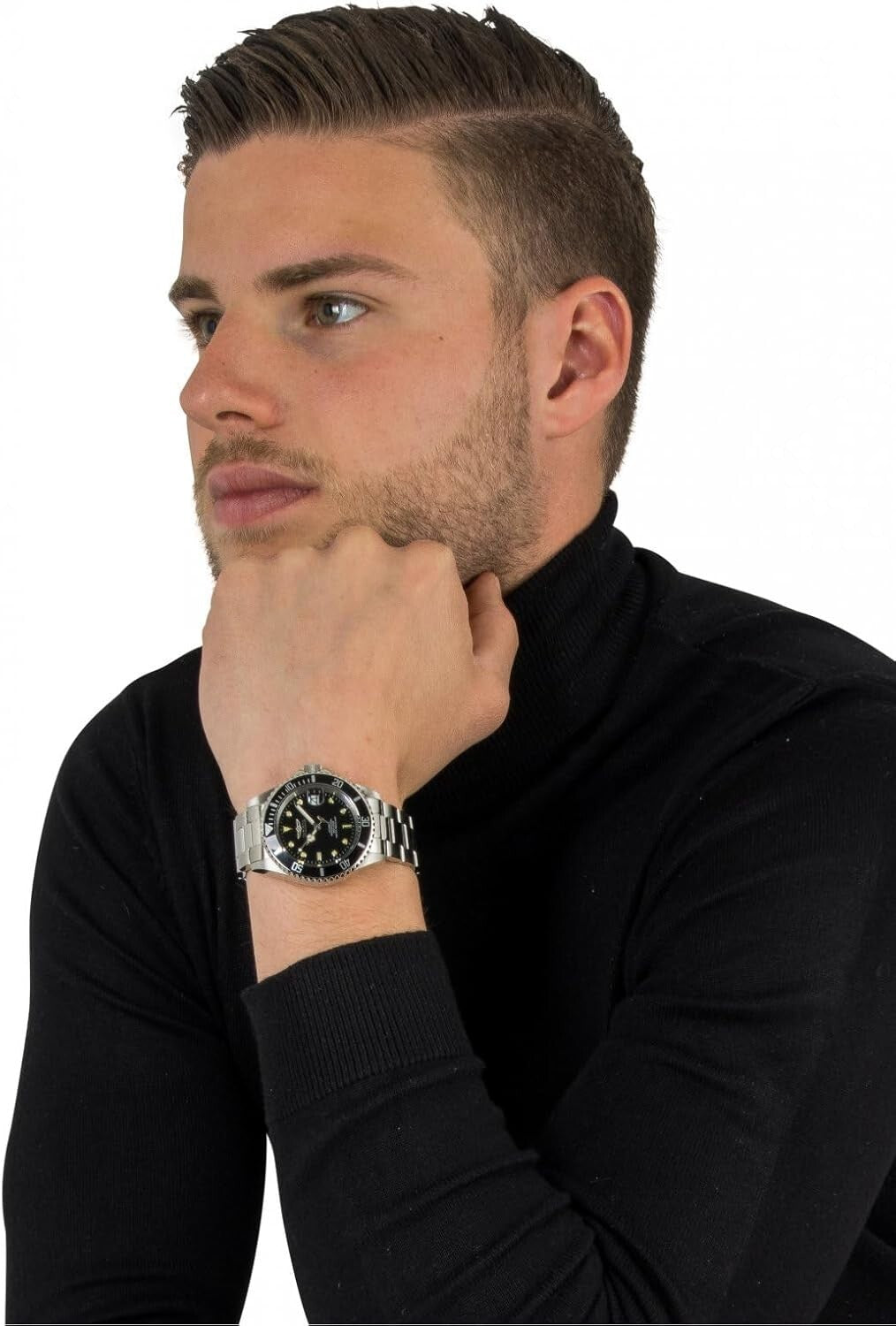 Men's Pro Diver Coin-Edge Automatic Watch - 40mm Stainless Steel Elegance