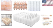 Load image into Gallery viewer, Reusable 24 Egg Clear Cartons with Free Labels – Perfect for Markets &amp; Farms