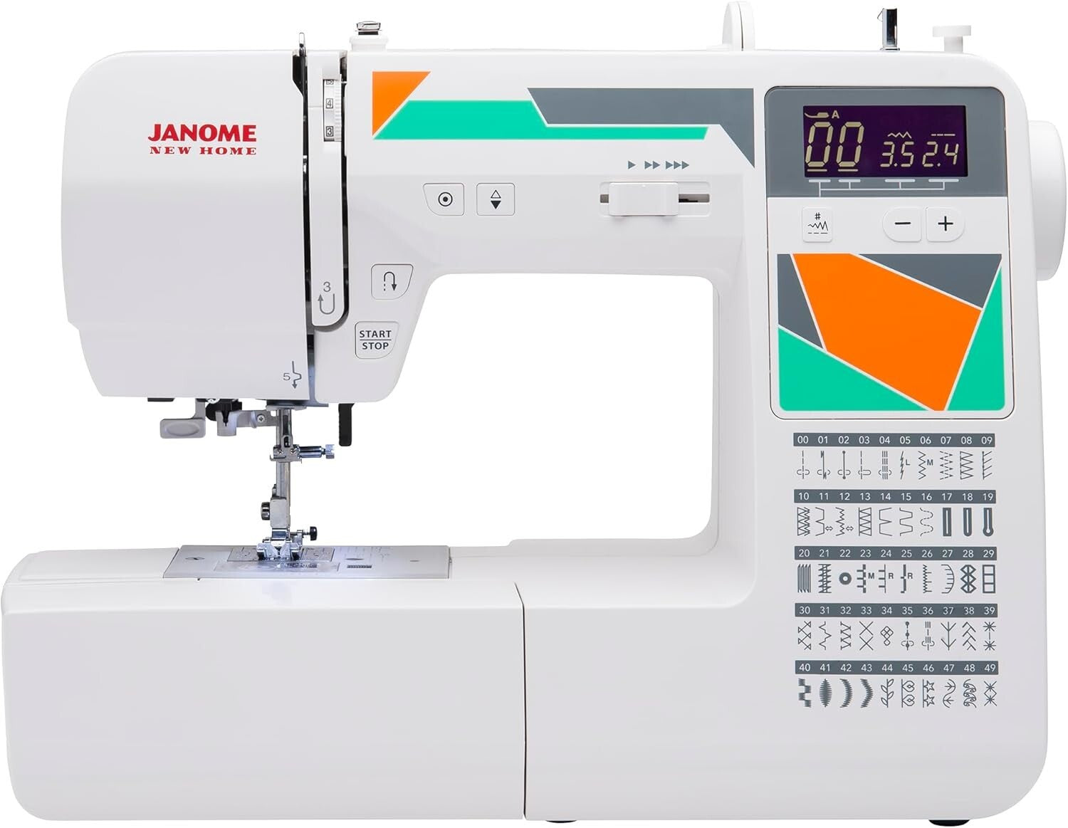 MOD-50 Computerized Sewing Machine - Versatile with 50 Stitches & LCD Navigation