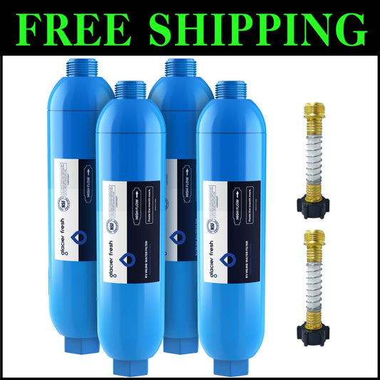 Flexible Hose Protector Water Filter - Remove Chlorine & Improve Taste