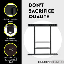 Load image into Gallery viewer, Sleek Wall-Mount Cue Rack with Enhanced Protection &amp; Chic Design for Men Caves