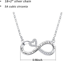 Load image into Gallery viewer, Hypoallergenic Silver Friendship Necklace - Perfect Gift for Sisters &amp; Mothers