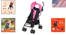 Load image into Gallery viewer, Stylish Petal Lightweight Stroller with Storage &amp; Safety Features for Infants