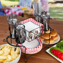 Load image into Gallery viewer, Multi-Purpose Buffet Caddy - 5 Compartment Organizer for Picnics &amp; More