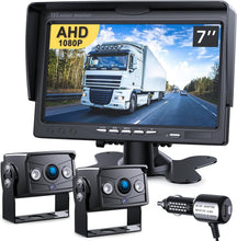 Load image into Gallery viewer, Reversing Camera System - 7" HD Monitor with Night Vision and Remote Control