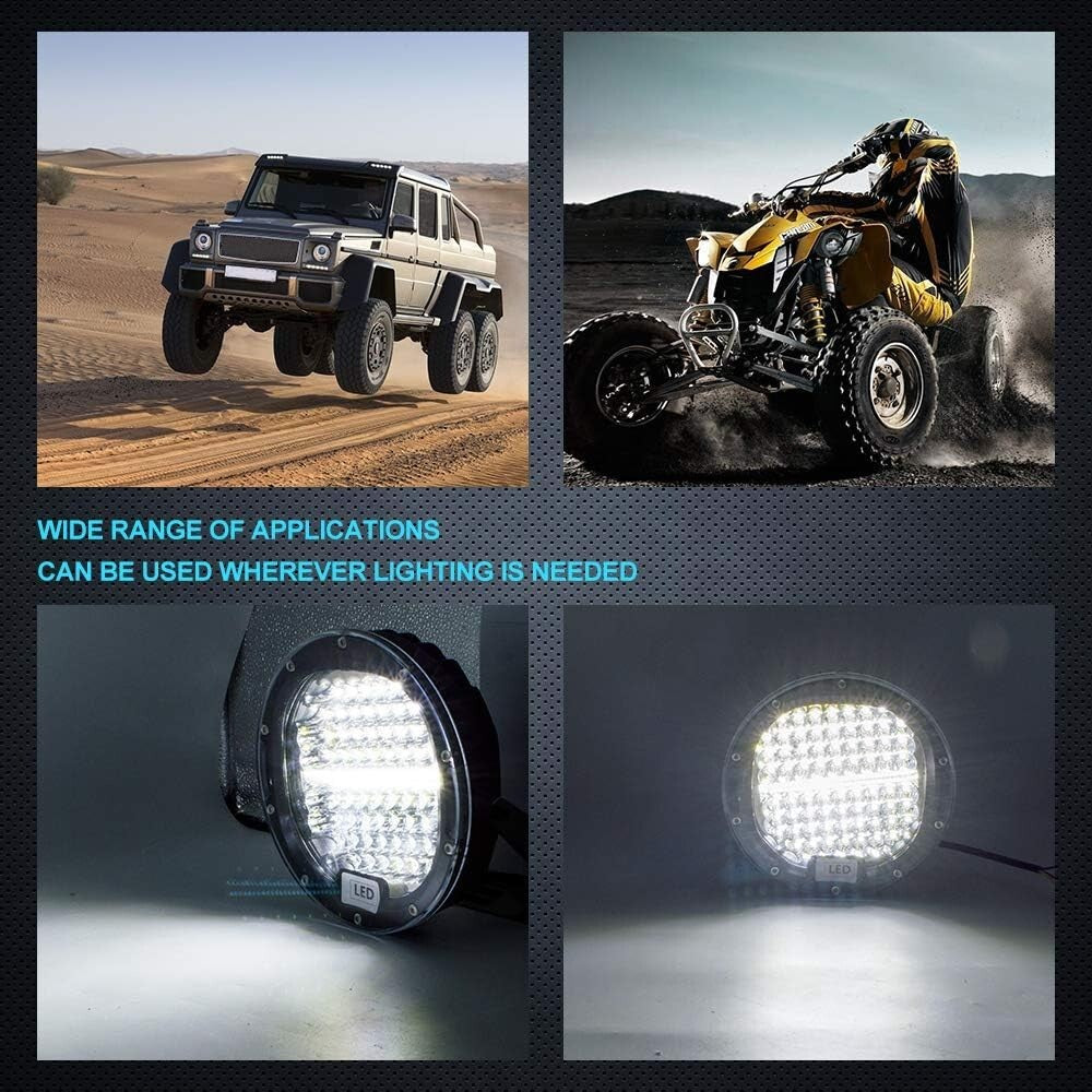 7-Inch Off-Road LED Spot Beam Light Bar - 300W Compatible with SUVs and Trucks