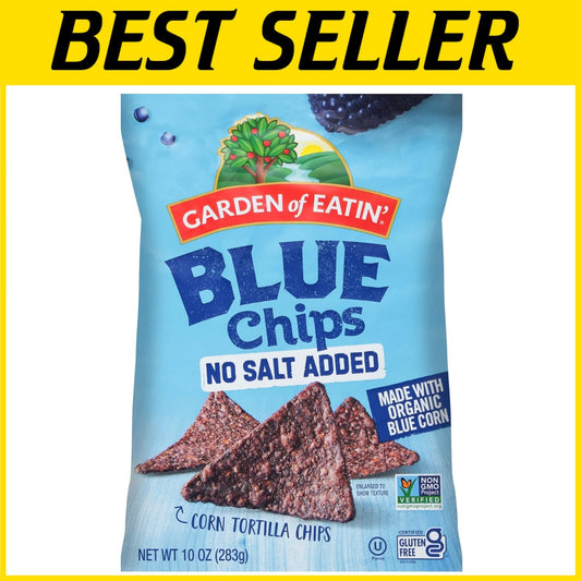 Classic Organic Blue Corn Tortilla Chips – 10oz, Perfect for Healthy Snacking