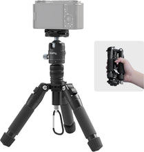 Load image into Gallery viewer, Compact 20" Aluminum Tripod with 360° Versatile Ball Head &amp; Smartphone Holder