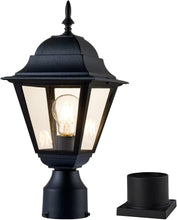 Load image into Gallery viewer, Weather-Resistant Garden Post Light with Pier Mount - Cast Aluminium Fixture