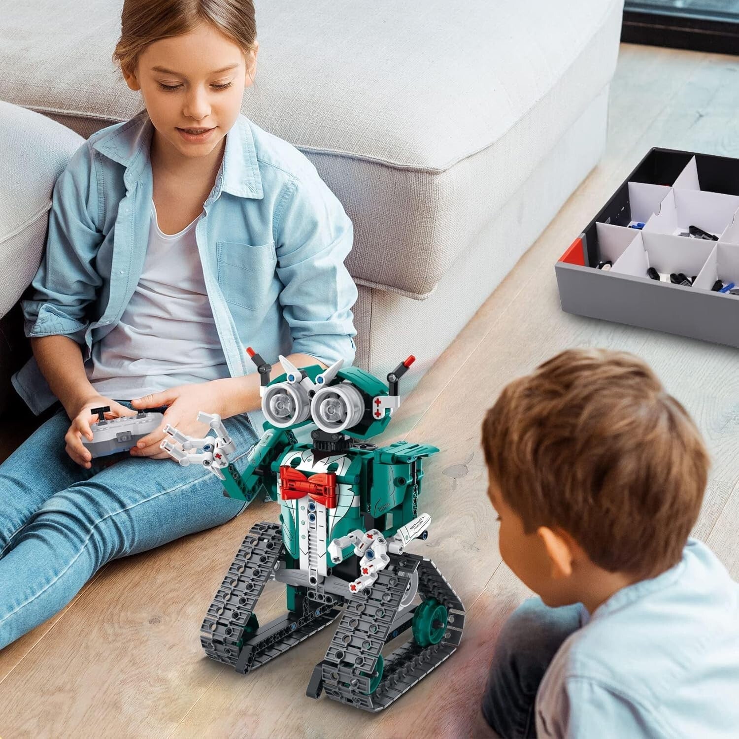 Educational 3-in-1 RC Robot Building Set for Kids - Perfect Gift for Ages 8-14