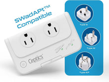 Load image into Gallery viewer, Travel-Ready Voltage Converter - 200W 220V to 110V Adapter with Surge Protection