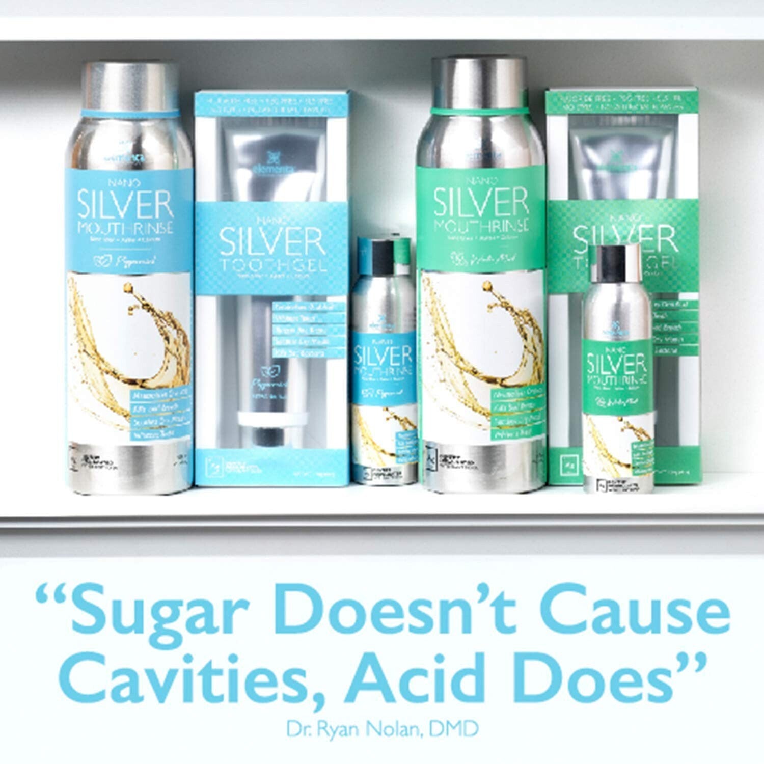 Xylitol & Nano Silver Mouthwash Refill Pack | Enamel Strengthening and Cleansing