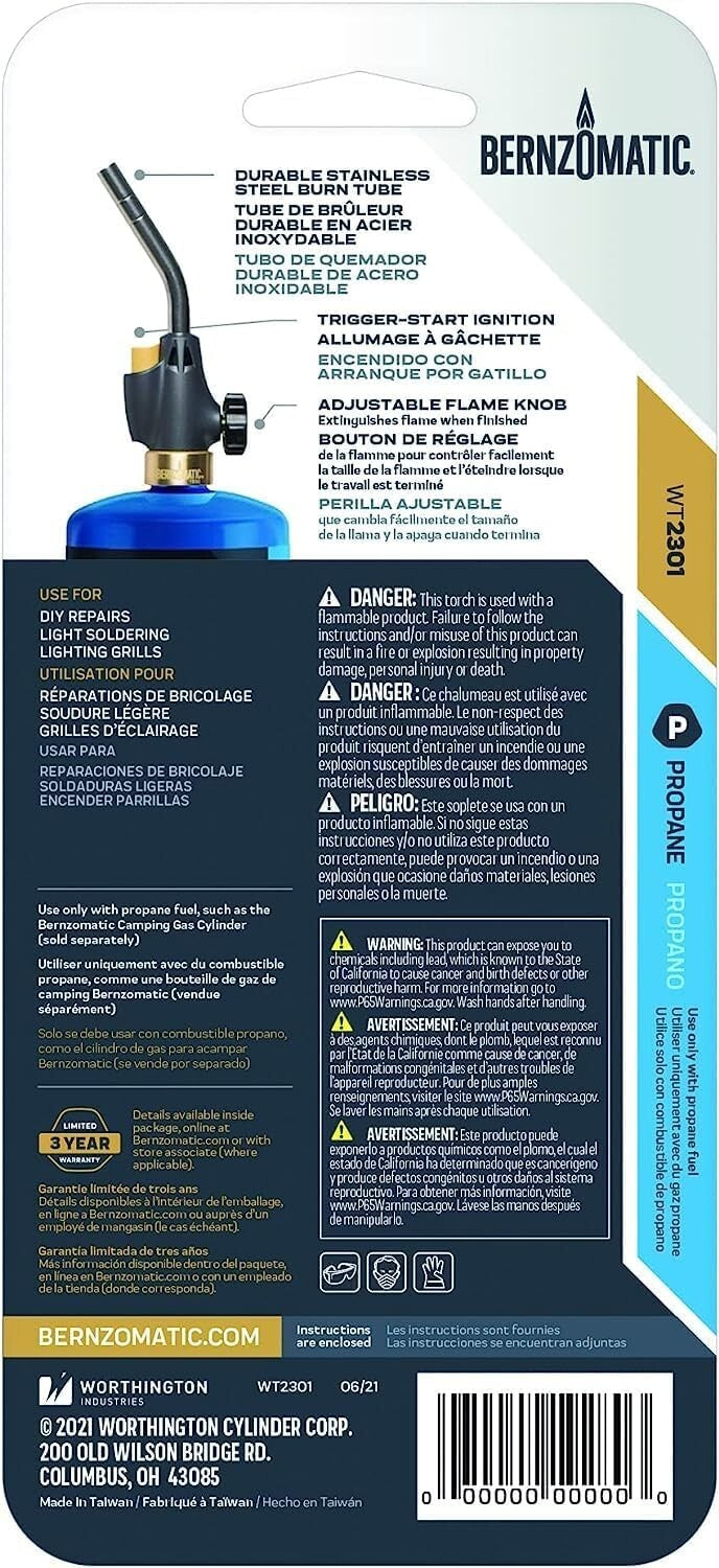 Worthington WT2301 Trigger Start Propane Torch - Efficient and Versatile Tool