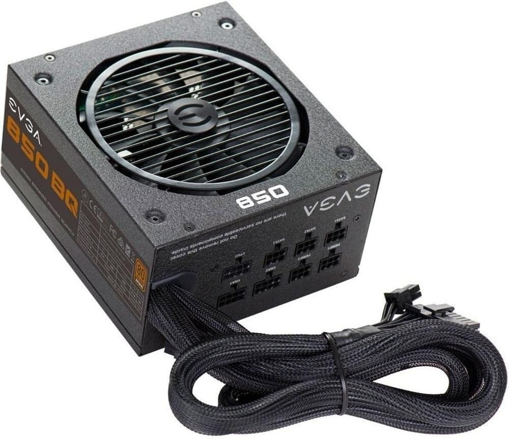 Compact 850 BQ Power Supply: 80 Plus Bronze, Silent Operation, Durable Safety
