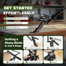 Load image into Gallery viewer, Versatile Lawn Mower Blade Sharpener with Balancer - Elevate Your Mowing Game