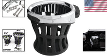 Load image into Gallery viewer, Stylish Chrome Drink Holder for Motorcycles - Protects Paint and Secures Drinks