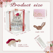 Load image into Gallery viewer, Premium Money Flower Cake GiftBox with Artificial Roses - 4 Tier Celebration