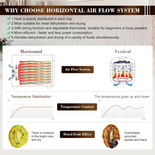 Load image into Gallery viewer, 800W Stainless Steel Food Dehydrator with 8 Trays: Create Healthy Snacks Fast