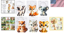 Load image into Gallery viewer, Food-Grade Woodland Animal Cake Topper Molds - Perfect for Kids' Parties