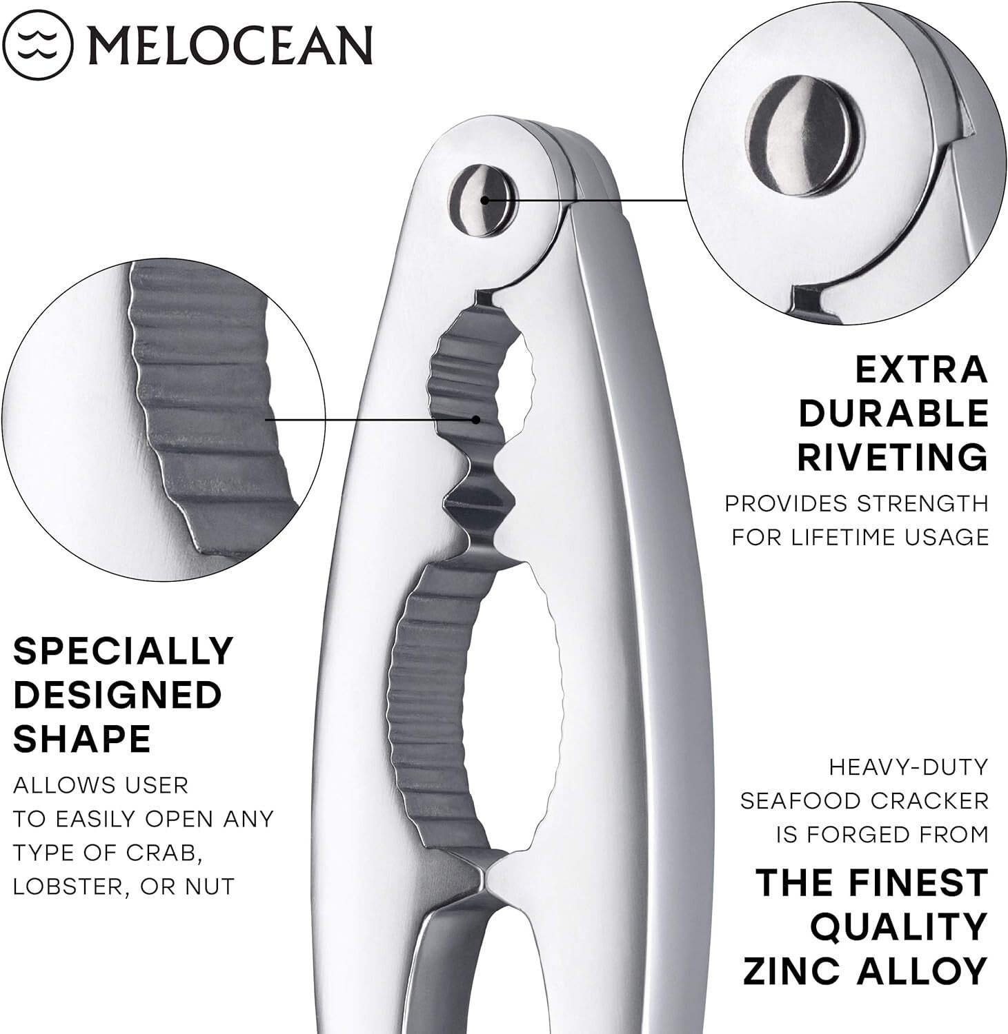 Elegant 8-Piece Seafood Cracker & Nut Tools Set in Gift Box – Lifetime Warranty