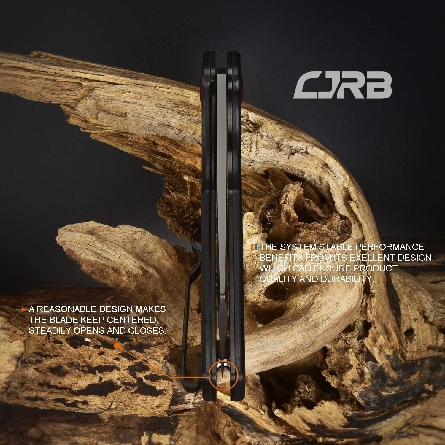 Durable Outdoor Knife - CJRB Crag 3.43" Folding Blade for Camping & Survival