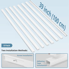 Load image into Gallery viewer, 26.25ft Trove of Calming Cord Management: White Wire Concealer &amp; Safety Kit