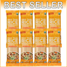 Load image into Gallery viewer, Organic Gluten-Free Brown Rice Pad Thai Noodles - Authentic Flavor Pack of 8