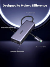 Load image into Gallery viewer, Aluminum USB C to Ethernet Adapter with Thermal Design - Reliable 5Gb Connection