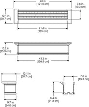 Load image into Gallery viewer, Lightweight 48 Inch White Window Box with Built-In Reservoir for Thriving Plants