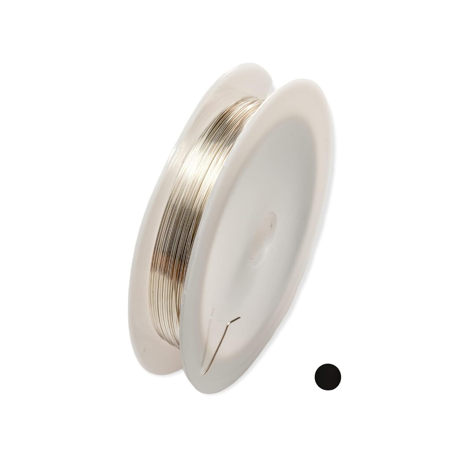 Premium 21 Gauge 925 Sterling Silver Wire - Half Hard Round for Jewelry Making