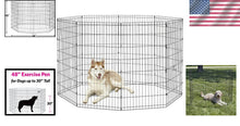 Load image into Gallery viewer, X-Large Metal Dog Exercise Pen - 24"W x 48"H Modular Panels for Versatility