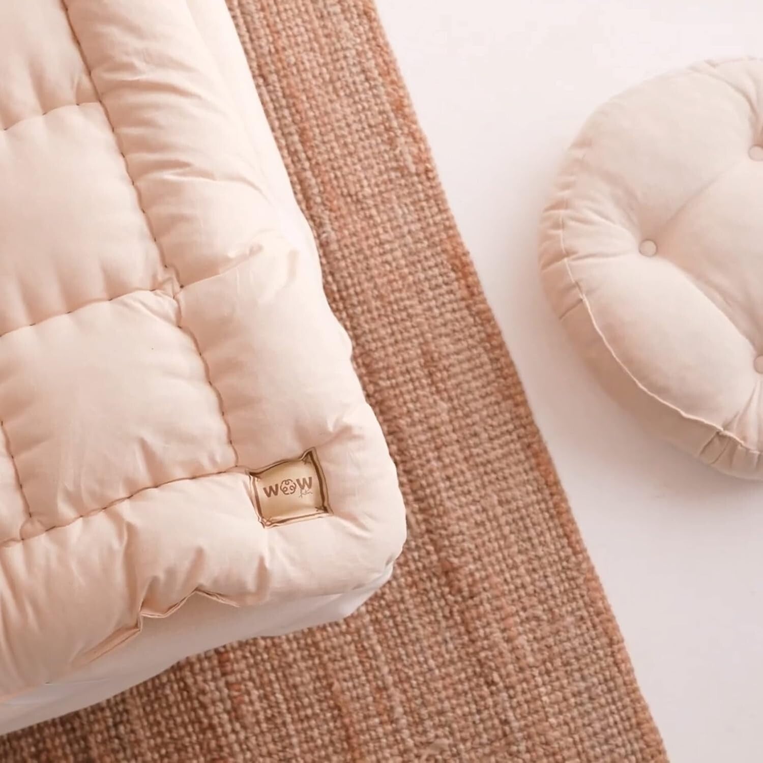 Luxury Handmade Organic Wool Mattress Topper - Moisture-Wicking, Medium Firm