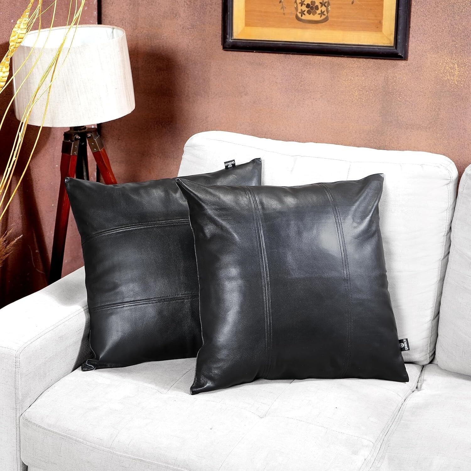 Stylish 18" x 18" Lambskin Suede Pillow Cover - Ideal for Living Room & Bedroom