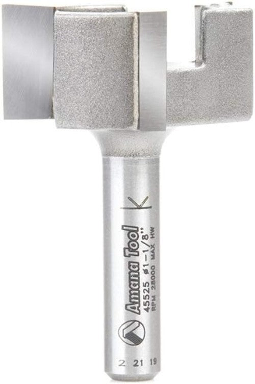 Carbide Tipped 1-1/2in Router Bit - 4 Flute Design for Ultimate Cutting Power