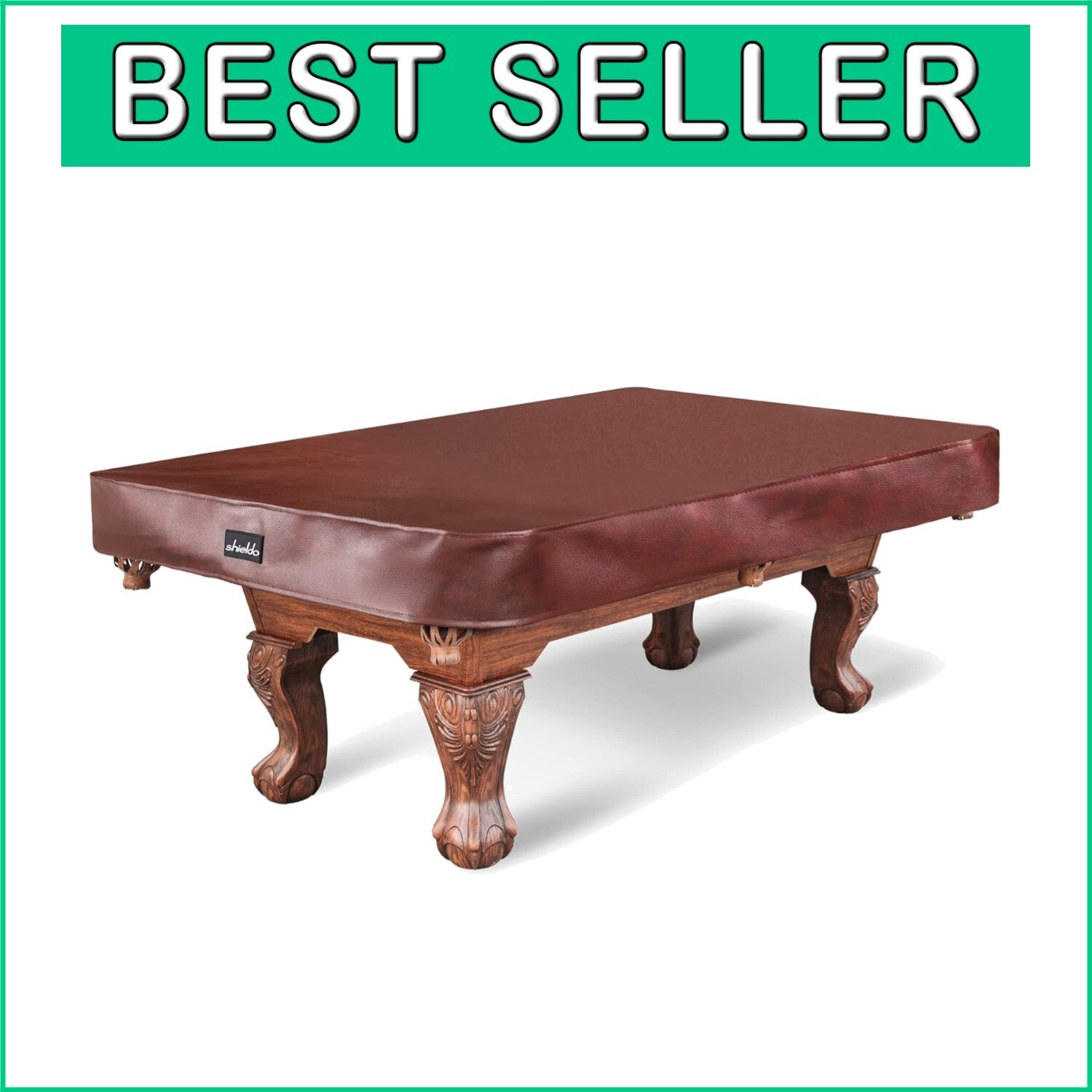 Eco-Friendly Waterproof Leatherette Pool Table Cover for Size 7 to 9 Feet