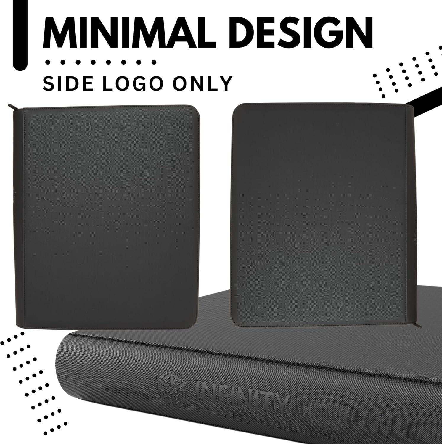 Durable Top Loader Card Binder - 288 Cards, Zippered Closure, Perfect Fit Design