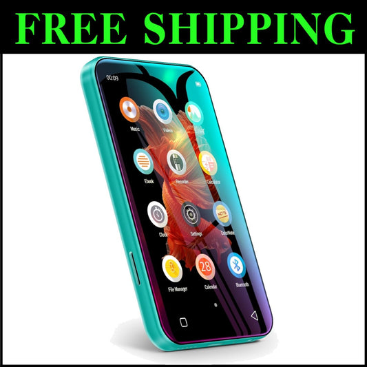 High-Resolution 72GB Bluetooth MP3 Player with Video Playback & Voice Recorder