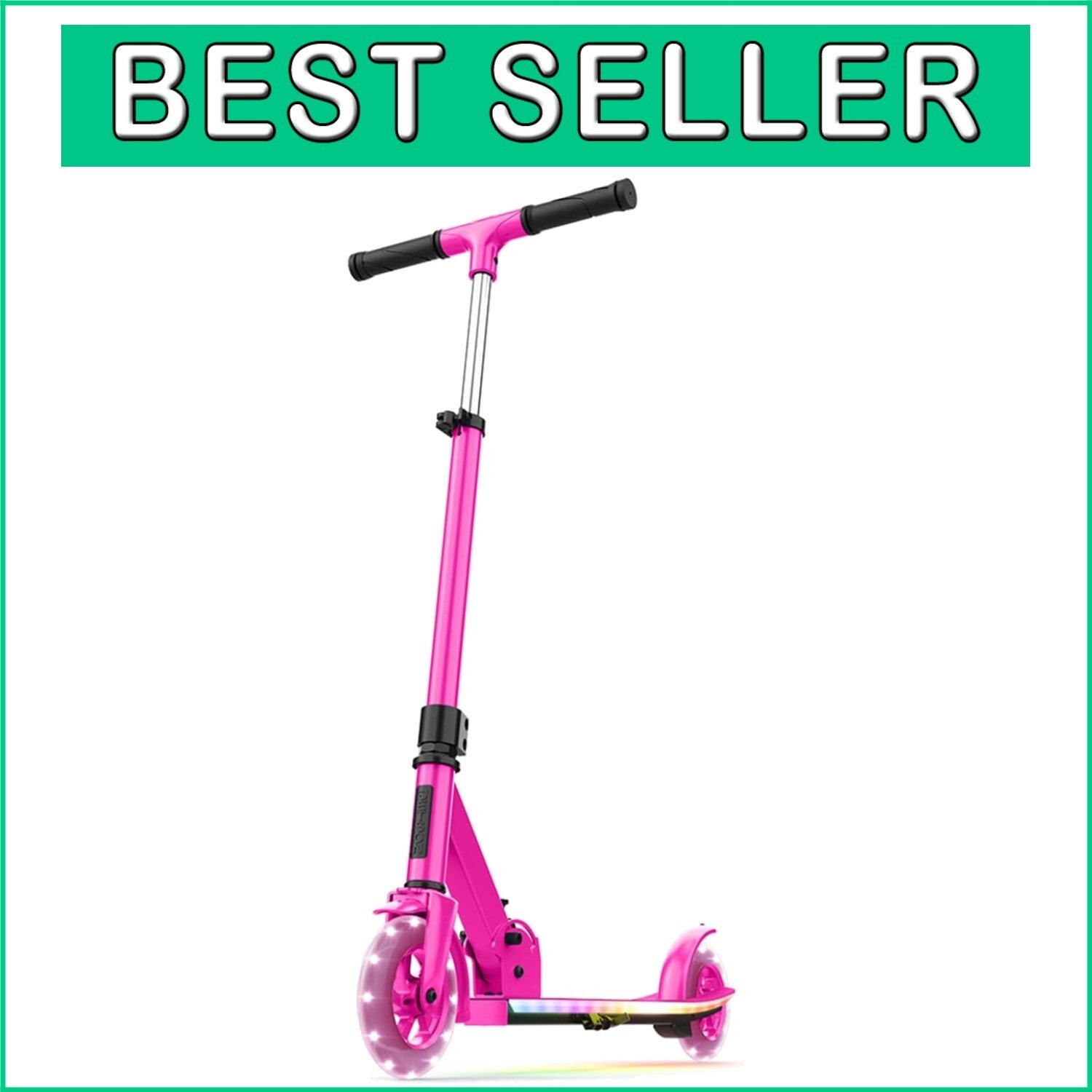 6-Inch Wheel Light-Up Scooter with Rear Brake for Kids - Portable Fun Adventure