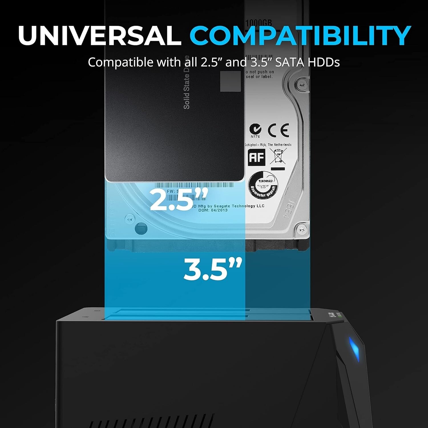 Effortless Cloning & Storage Expansion with USB 3.0 Dual Bay Hard Drive Dock