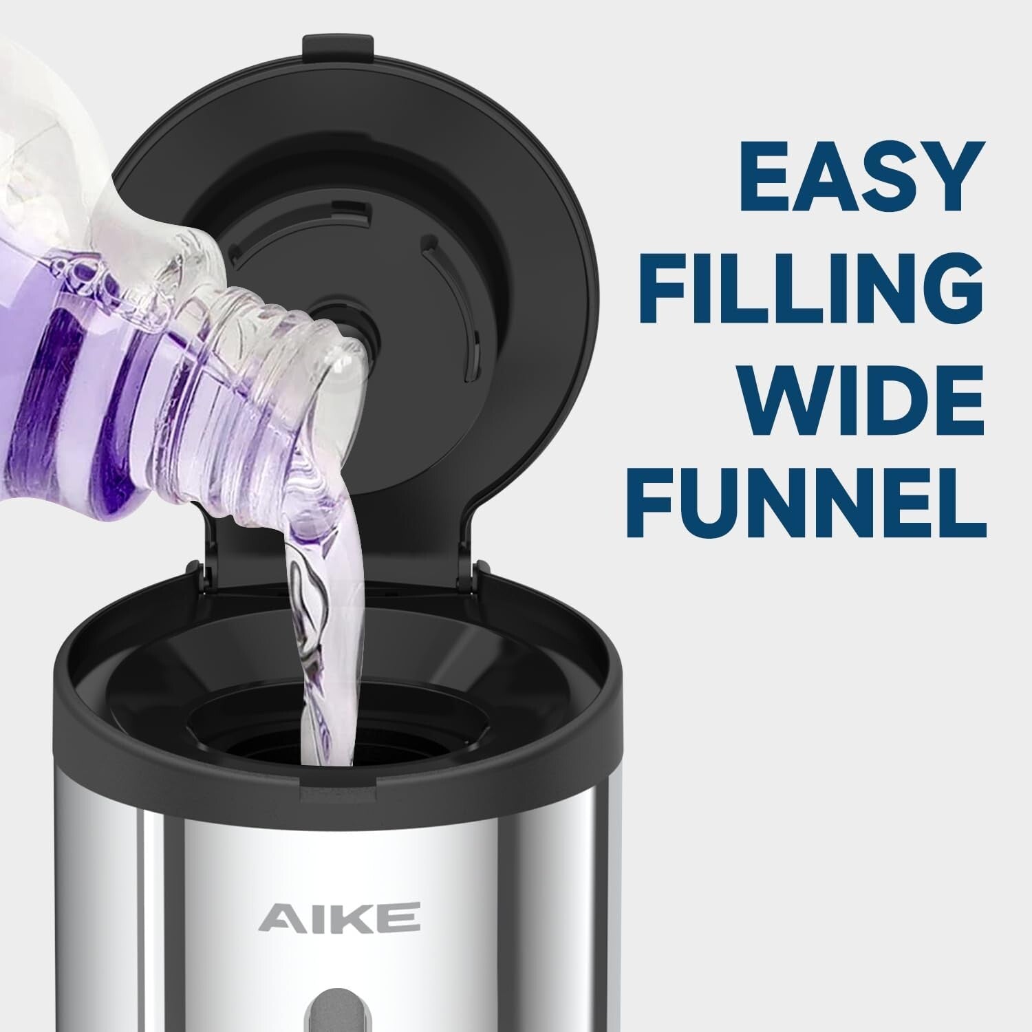 Premium 27oz Soap Dispenser with Infrared Motion Sensor - Stainless Steel Finish