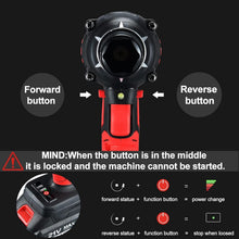Load image into Gallery viewer, Ergonomic Cordless Impact Wrench - 400N.m Torque with 6 Sockets &amp; Tool Bag