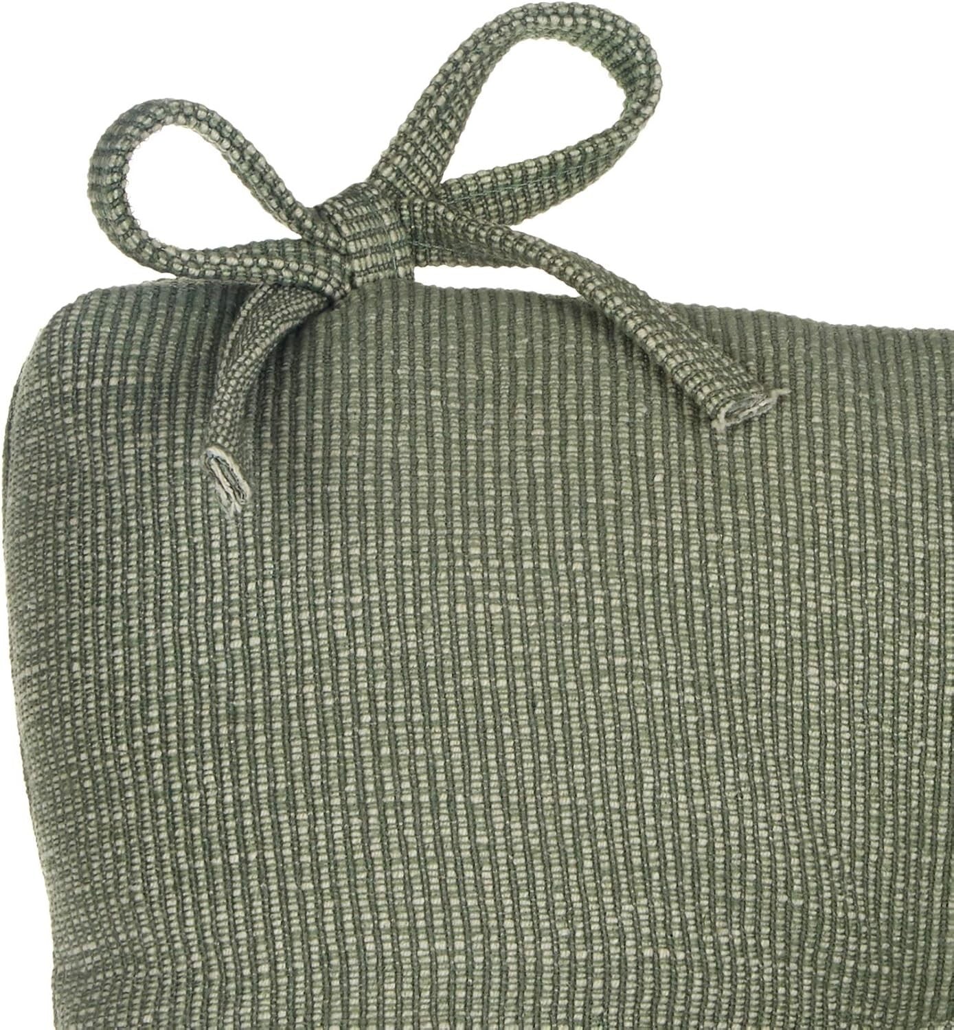 2-Piece Celadon Rocking Chair Cushion Set - Soft Comfort with Anti-Slip Design