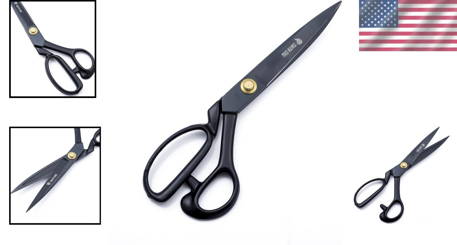 Precision 11-Inch Tailor Scissors - High-Carbon Steel Shears with Ergonomic Grip