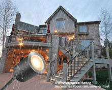 Load image into Gallery viewer, Durable LED Deck Lighting Kit - 16 Warm White Lights with Black Protective Shell