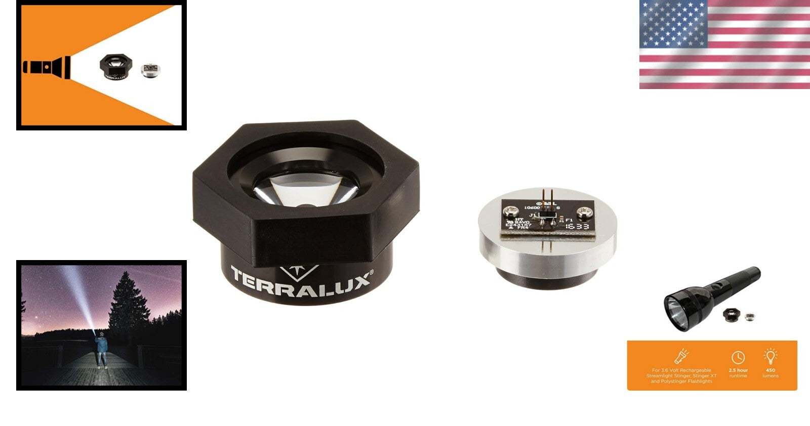 Efficient LED Upgrade Kit for Stinger Flashlights - 450 ANSI Lumen Performance