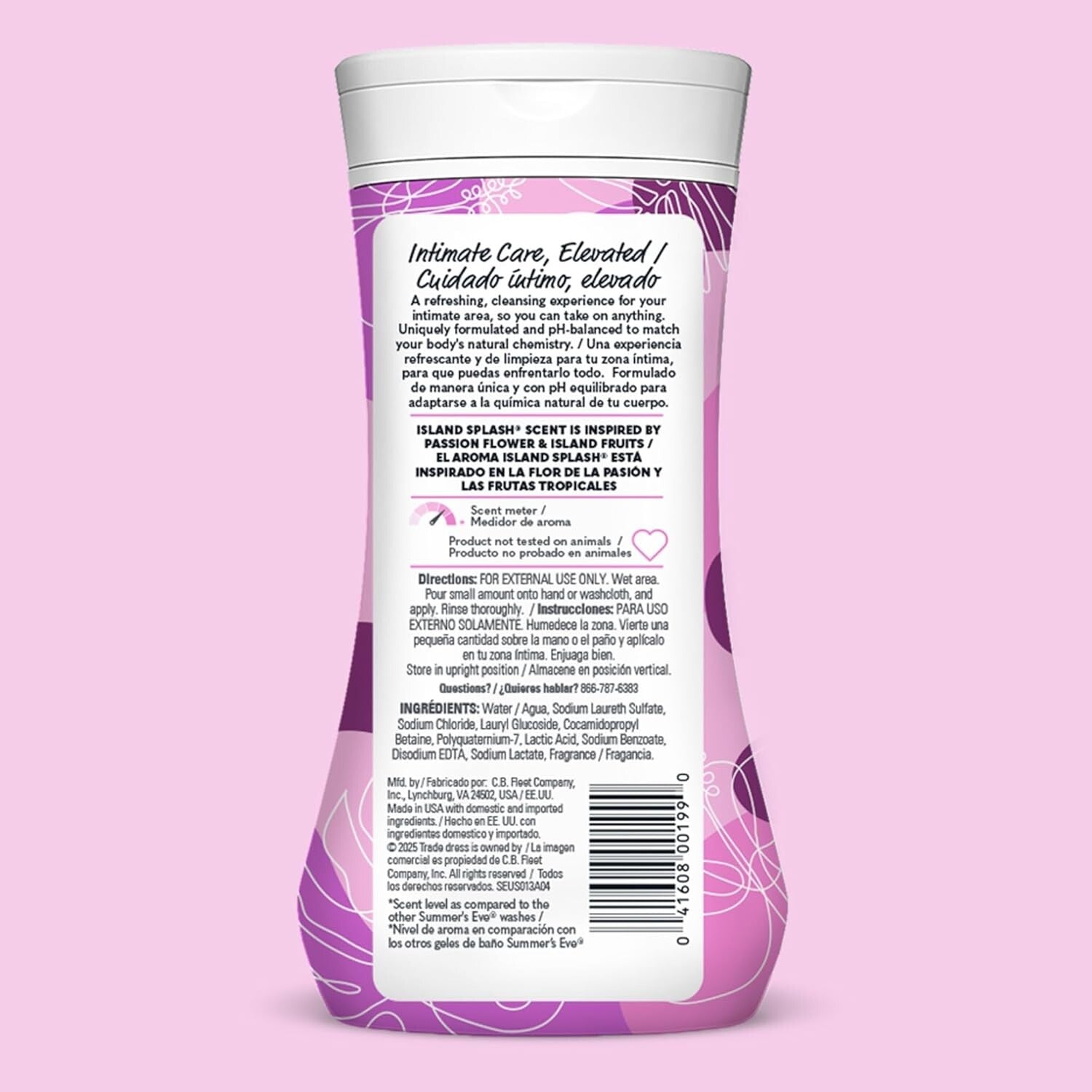 Island Splash Feminine Body Wash - Refreshing Daily Cleansing for Sensitive Skin