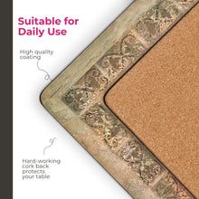 Load image into Gallery viewer, Rustic Tuscan-Plated Cork Placemats - Heat Resistant &amp; Easy to Clean Set of 4