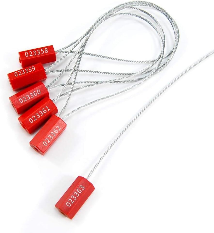 1000 Waterproof Tamper Evident Cable Seals for Containers and Cargo Security