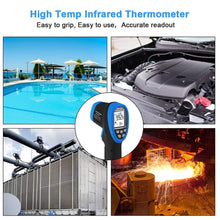 Load image into Gallery viewer, 30:1 Distance Spot Ratio Laser Thermometer Gun -58℉ to 2732℉ Temperature Range