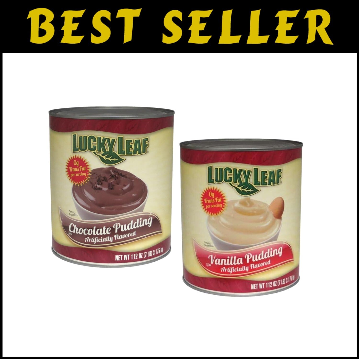Lucky Leaf Ready to Use Premium Pudding Variety Pack – Chocolate & Vanilla